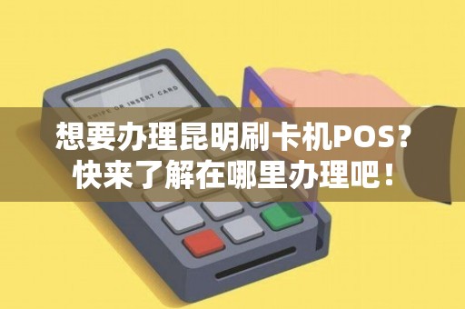 昆明信用卡POS机办理全攻略，让您轻松拥有便捷支付工具