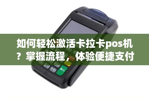 办理卡拉卡POS机，一站式指南与实用建议