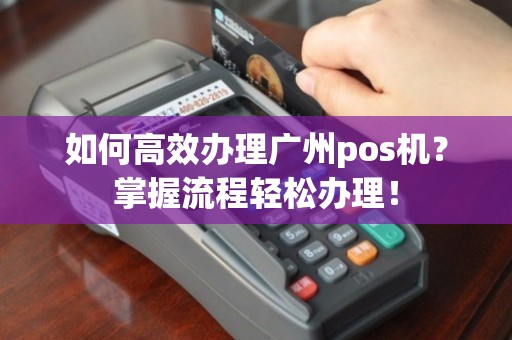 广州POS机办理全攻略，申请、流程、注意事项