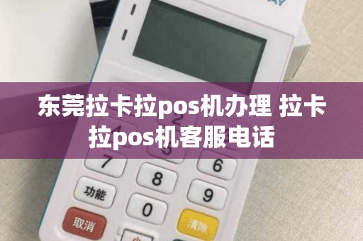 东莞南城拉卡拉POS机办理全攻略